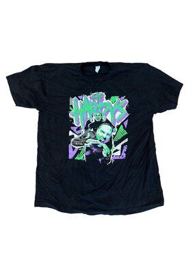 Tultex The Hardy's Black Short Sleeve Graphic T-Shirt Men's Size XL Wrestling Te